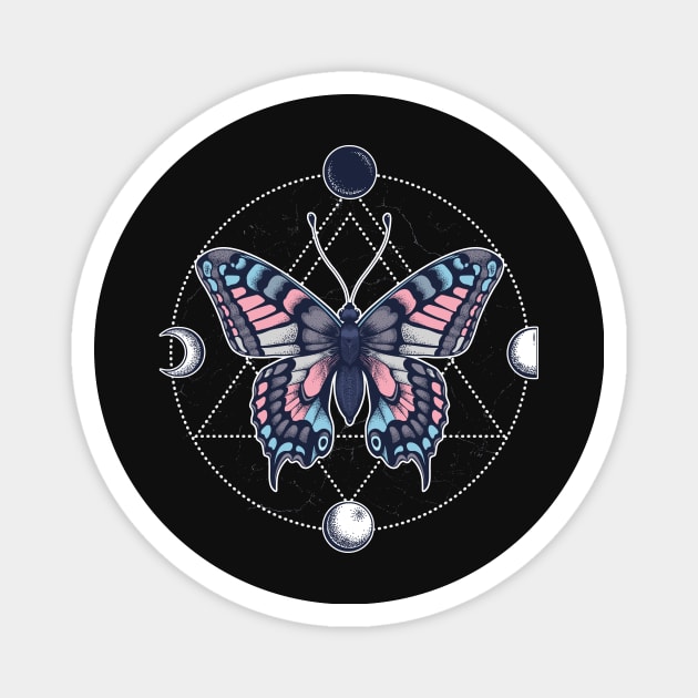 Transgender Butterfly Magnet by Psitta